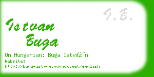 istvan buga business card